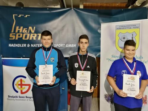 Liga i Kup Beograda 2018.2.kolo, mlađi juniori pištolj